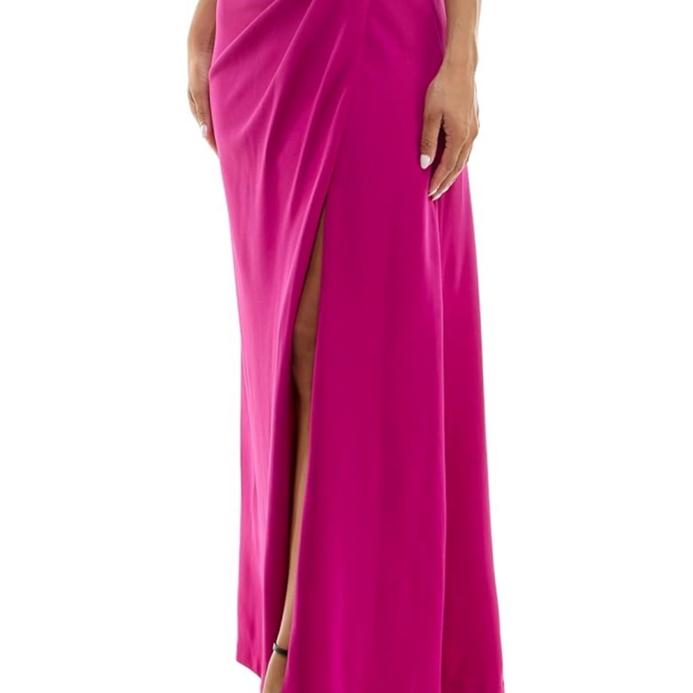 MAISON TARA STRAPLESS ROSETTE GOWN - Picture 6 of 10